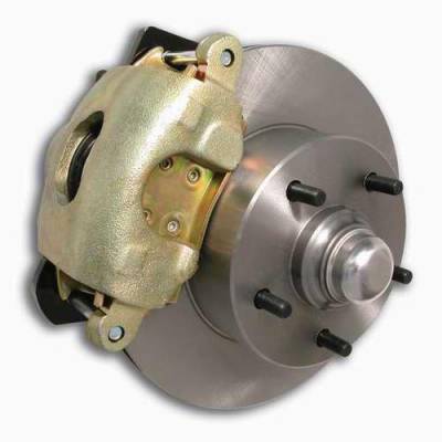 SSBC Non-Power Drum To Disc Brake Conversion Kit with Force 10 Extreme 4 Piston Aluminum Calipers - Front - A129-3