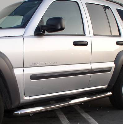 Jeep Liberty Aries Sidebars - 3 Inch