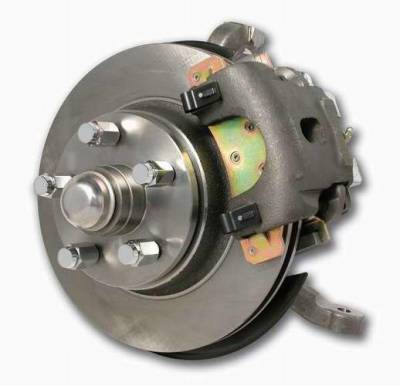 SSBC Non-Power Drum To Disc Brake Conversion Kit with Force 10 Extreme 4 Piston Aluminum Calipers - Front - A132-1