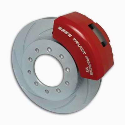 SSBC Non-Power Drum To Disc Brake Conversion Kit with Force 10 Extreme 4 Piston Aluminum Calipers - Front - A135-1A