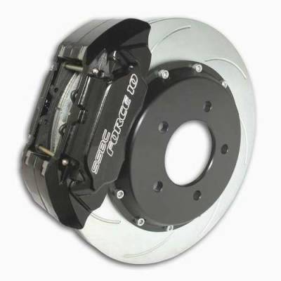 SSBC Disc Brake Kit with Force 10 Extreme 4-Piston Aluminum Calipers & 14 Inch Rotors - Front - A165