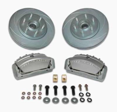 SSBC Disc to Disc Upgrade Kit with Force 10 Tri-Power 3-Piston Aluminum Calipers & Stock Size Rotors for 6-Lug Vehicles - Front - A165-2