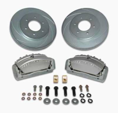 SSBC Disc to Disc Upgrade Kit with Force 10 Tri-Power 3-Piston Aluminum Calipers & Stock Size Rotors for 6-Lug Vehicles - Front - A165-3