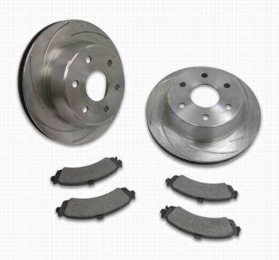 SSBC Turbo Slotted Rotors & Pads  - Rear - A2351026
