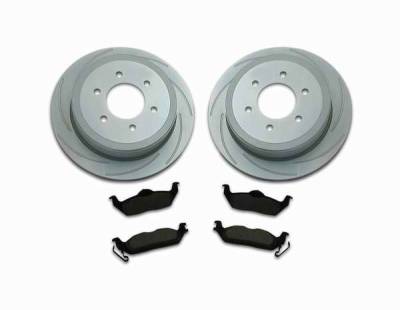 SSBC Turbo Slotted Rotors & Pads  - Rear - A2361003