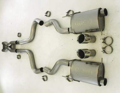 Ford Mustang Stainless Works Dual Catback Exhaust System - M11CB3