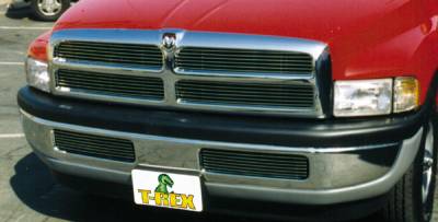 Dodge Ram T-Rex Billet Grille Insert - 12 Bars - 4PC Style - 20450