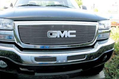 GMC Sierra T-Rex Billet Grille Overlay - Bolt On with Logo Opening - 19 Bars - 21200