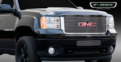 GMC Sierra T-Rex Billet Grille Overlay - Bolt On with Logo Opening - 21210