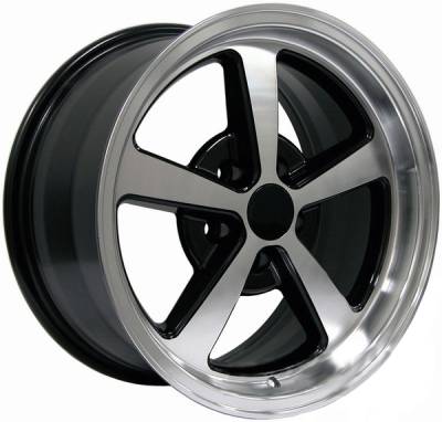 Ford Mustang Black Machined Deep Dish Mach 1 Wheel