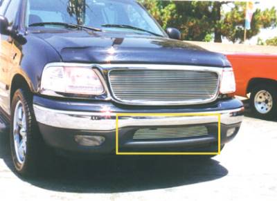 Ford F150 T-Rex Bumper Air Dam Billet Grille Insert - 7 Bars - 25581