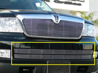 Lincoln Navigator T-Rex Bumper Billet Grille Insert - 4 Bars - 2PC - 25699