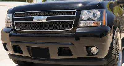 Chevrolet Tahoe T-Rex Sport Series Formed Mesh Grille - All Black Powdercoat - 2PC - 46051