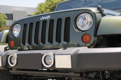 Jeep Wrangler T-Rex Sport Series Formed Mesh Grille - Black - 46481