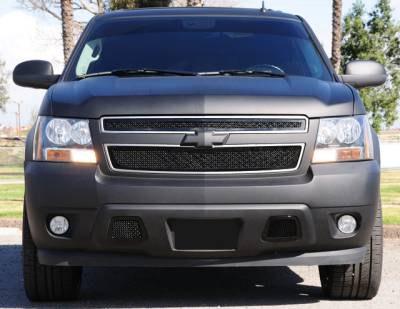 Chevrolet Tahoe T-Rex Upper Class Mesh Grille - All Black - 2PC Style - 51050