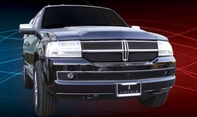 Lincoln Navigator T-Rex Upper Class Mesh Grille - All Black - 4PC - 51712