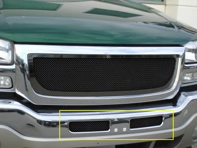 GMC Sierra T-Rex Upper Class Bumper Mesh Grille - All Black - 52200