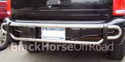 Dodge Durango Black Horse Rear Bumper Guard - Double Tube