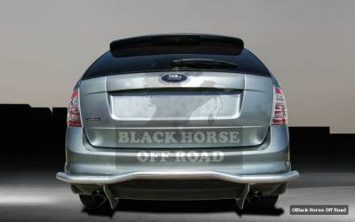 Ford Edge Black Horse Rear Bumper Guard - Double Tube