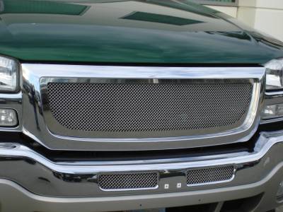 GMC Sierra T-Rex Upper Class Polished Stainless Mesh Grille - 54200