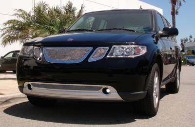 Saab 9-7 T-Rex Upper Class Polished Stainless Mesh Grille - 3PC - 54305