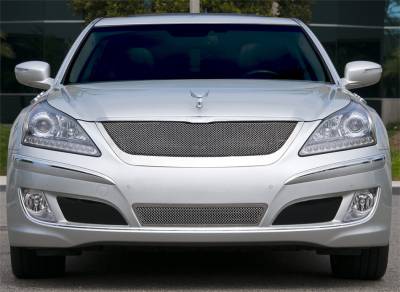 Hyundai Equus T-Rex Upper Class Polished Stainless Mesh Grille with Formed Mesh Center - 54496