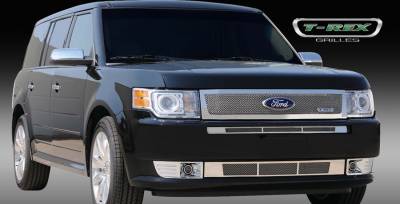 T-Rex - Ford Flex T-Rex Upper Class Polished Stainless Mesh Grille with Formed Mesh Center - 54523 - Image 2