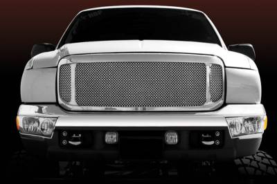 T-Rex - Ford Superduty T-Rex Upper Class Polished Stainless Mesh Grille - 54571 - Image 1