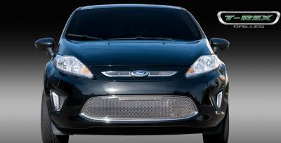 Ford Fiesta T-Rex Upper Class Polished Stainless Mesh Grille - 2PC - 54588