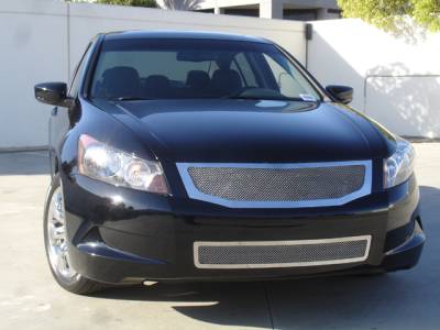 Honda Accord 4DR T-Rex Upper Class Polished Stainless Mesh Grille - 54728