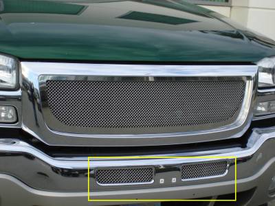 GMC Sierra T-Rex Upper Class Polished Stainless Bumper Mesh Grille - 55200