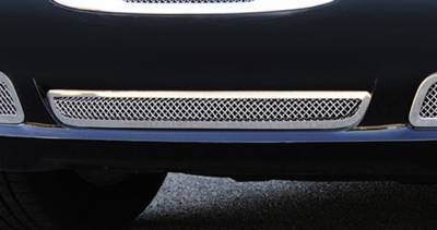 Chrysler 300 T-Rex Upper Class Polished Stainless Bumper Mesh Grille with Frame and Formed Mesh Center - 55433