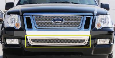 Ford Expedition T-Rex Upper Class Polished Stainless Bumper Mesh Grille - 55662