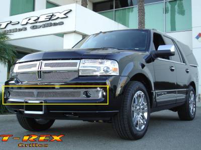 Lincoln Navigator T-Rex Upper Class Polished Stainless Bumper Mesh Grille - 55712