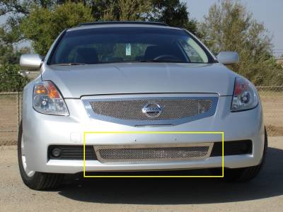 Nissan Altima T-Rex Upper Class Polished Stainless Bumper Mesh Grille - 55769