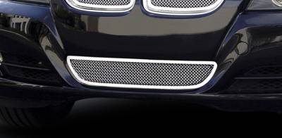 BMW 3 Series T-Rex Upper Class Polished Stainless Bumper Mesh Grille with Formed Mesh Center - 55992