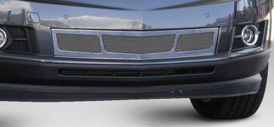 Cadillac SRX T-Rex Upper Class Mesh Bumper Grille - Overlay - 3 Window Design - Chrome - 57187