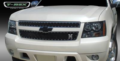 T-Rex - Chevrolet Suburban T-Rex X-Metal Series Studded Main Grille - All Black - 2PC Style - 6710511 - Image 2