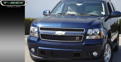 Chevrolet Tahoe T-Rex X-Metal Series Studded Main Grille - All Black - 2PC Style - 6710511