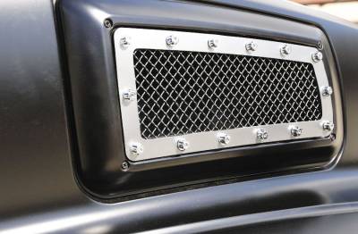 Chevrolet Kodiak T-Rex X-Metal Series Side Vent Studded Grille - Polished Stainless Steel - 6710840