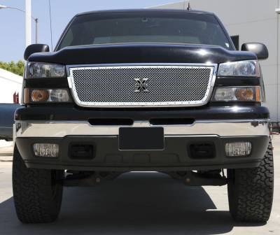 Chevrolet Silverado T-Rex X-Metal Series Studded Main Grille - Polished Stainless Steel - Custom - 1PC - 6711070