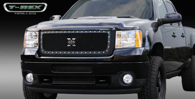 GMC Sierra T-Rex X-Metal Series Studded Main Grille - All Black - 6712091