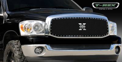 Dodge Ram T-Rex X-Metal Series Studded Main Grille - Custom Full Opening - All Black - 1PC - 6714591