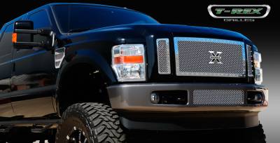 T-Rex - Ford Superduty T-Rex X-Metal Series Studded Main Grille - Polished Stainless Steel - 3PC - 6715630 - Image 3