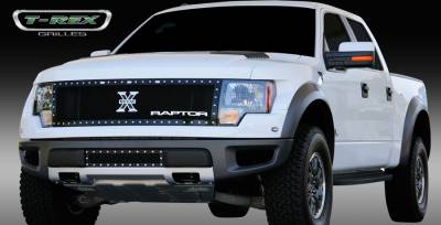 T-Rex - Ford F150 T-Rex X-Metal Grille with 15 Inch Anodized Aluminum Raptor Emblem - Black - 6715661 - Image 2