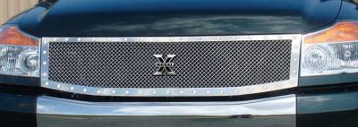 Nissan Armada T-Rex X-Metal Series Studded Main Grille - Polished Stainless Steel - Custom - 1PC - 6717790