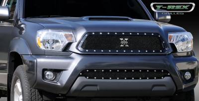 Toyota Tacoma T-Rex X-Metal Series Studded Main Grille - All Black - 6719381