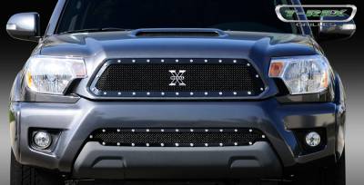 T-Rex - Toyota Tacoma T-Rex X-Metal Series Studded Main Grille - All Black - 6719381 - Image 2