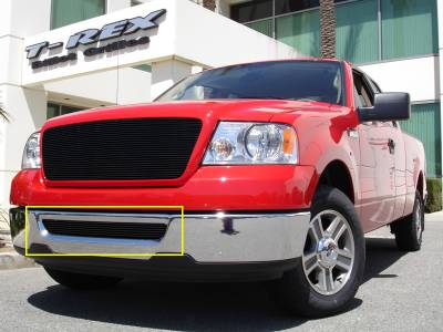 Ford F150 T-Rex Bumper Billet Grille Insert - All Black - 25555B