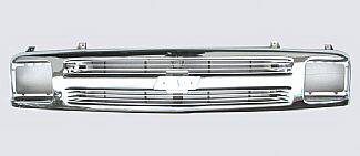 Street Scene - Chevrolet S10 Street Scene Chrome Grille Shell with 4mm Billet Insert - 950-75538 - Image 2
